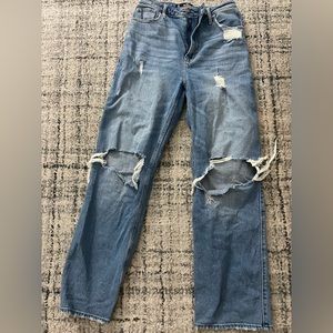 hollister high rise dad jeans